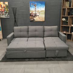 Light Grey Fabric Sofa Bed, Special Offer!