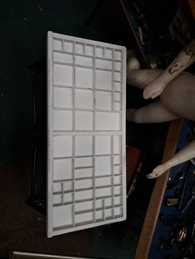Vintage Wooden Printers Tray