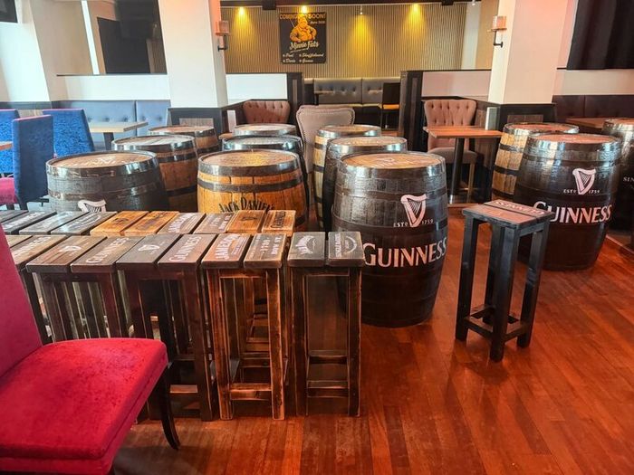Whiskey Barrels/ Home Bar Counters/Fire Mantles