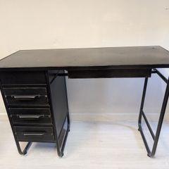 Black Metal Industrial Desk