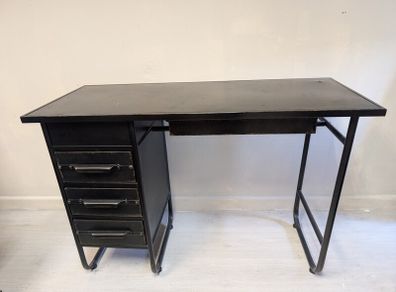 Black Metal Industrial Desk