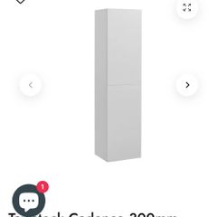 Tavistock Cadence White 2-Column Tallboy Storage Unit