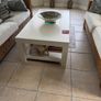 white wooden coffee table Image 2