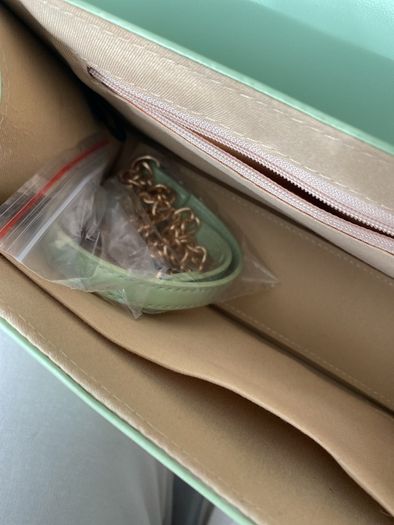 Handbag Green Patent