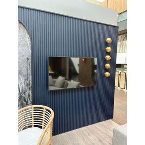 18mm MDF Wood Wall Panel London Blues 280x12.8cm