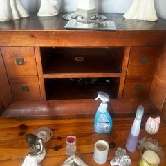 Solid wood console
