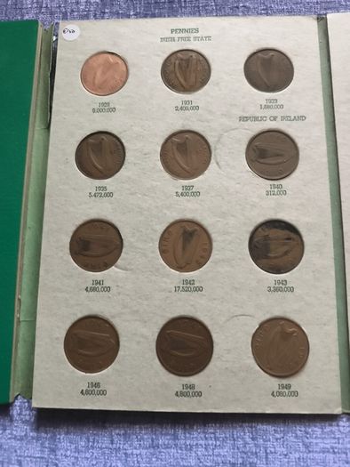 Irish Coin Library Farthing Halfpenny Penny