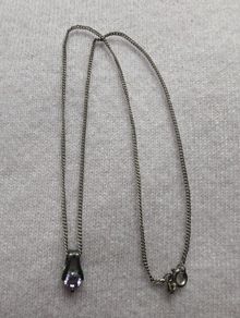 Silver pendant and chain