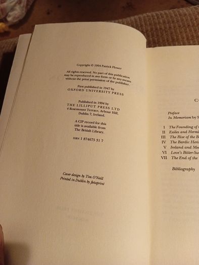1994 The Irish Tradition. Robin Flower. Ireland. History. Vintage.