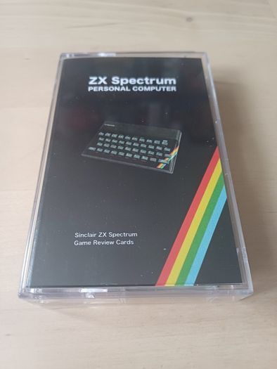 Sinclair ZX Spectrum Retro Computer Game Cards Cassette Box 2020 NEW