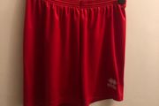 Errea red football shorts (medium)