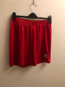 Errea red football shorts (medium)