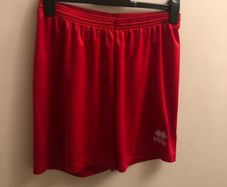 Errea red football shorts (medium)