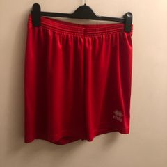 Errea red football shorts (medium)