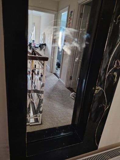 Oriental style twin mirrors