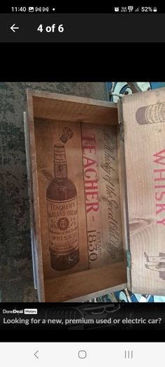 Vintage Teacher's Whiskey Box