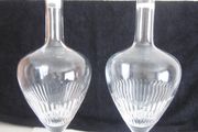 Pair of Vintage Tipperary Crystal Decanters 15"