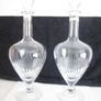 Pair of Vintage Tipperary Crystal Decanters 15" Image 2