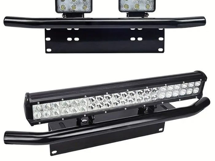Universal Spotlight Frame Car Auxiliary Lamp Light & Off-Road License Plate Light Modification