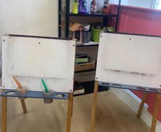 2 Childrens Double Sided Art Easels