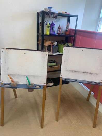 2 Childrens Double Sided Art Easels