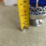 Vintage  Silver Plated Jam/Sugar Holder Blue Dish w/Spoon Image 4