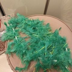 st patricks day Green feather boa