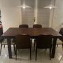 Dining table and six chairs Image 2