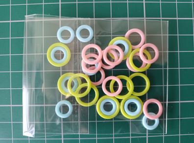 Knitting Stitch Markers - Rings - Pack of 30
