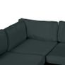 Garden Rattan Sofa Cushion Polyester Cover Replacement Outdoor- No Cushion Included, Dark Grey Image 4