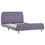 Bed Frame Light Grey Fabric 120x190 cm Image 6