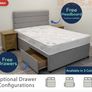 Almost - New King Size Bed w/ Mattress, Headboard & 2 Storage Drawers Included Image 2