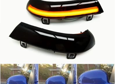 2pcs Sequential LED Side Mirror Indicator Turn Signal Light Dynamic Blinker for VW Golf