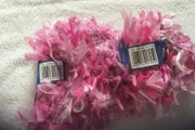 Sirdar fizz yarn pink white