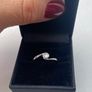 White Gold Diamond Single Stone Ring Image 5