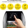 Multifunctional Digital Air Fryer+ Rotisserie, Dehydrator, Convection Oven, 17 Touch Screen Presets Fry, Roast, Dehydrate, Bake, XL 10L Family Size, Auto Shutoff, Large Easy-View Window Image 2
