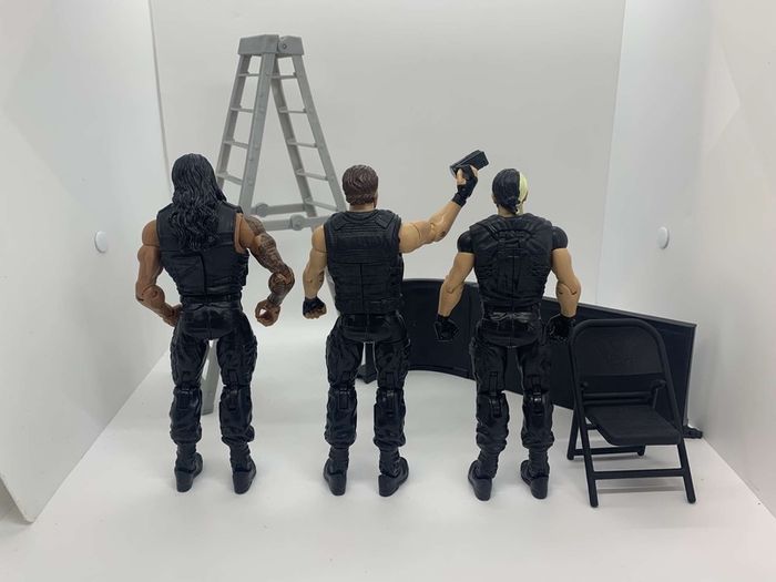 wwe elite series 25 &  26 The Shield Seth Rollins, Roman Reigns & Dean Ambrose action figures