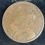 England  1862  Victoria One Penny Coin E.F condition Image 2
