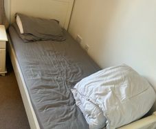 Single bed with mattress