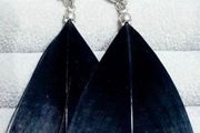 Black Feather Earrings