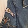 Vintage Vero Moda Army Style Denim Dress Image 5