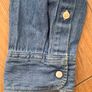Lee Denim Shirt Pearl Snap Mens Small Image 4