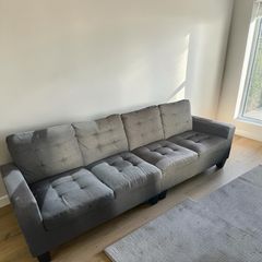 Grey 4 seater sofa couch