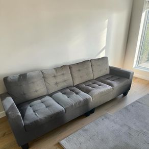 Grey 4 seater sofa couch
