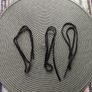 Mixed Genuine Black Leather Handbag Tassels, Charms & Replacement Parts Lot Image 10