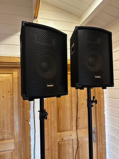 SubZero 15 Active PA Speakers (Pair) + Heavy Duty