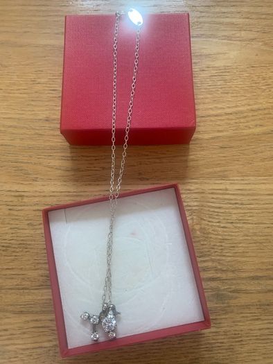 Silver dog chain