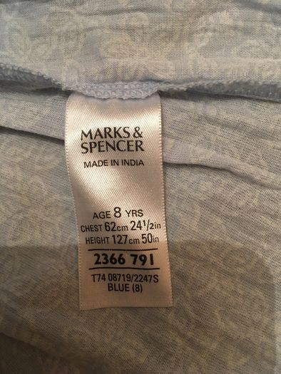 Marks & Spenser Cotton Dress size-8 years