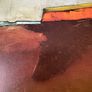 Large Framed Abstract Landscape by Cordero  85cm sq Image 9