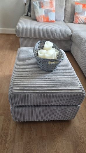 sofa with poof